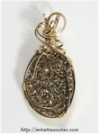 Titanium Drusy Crystals Pendant