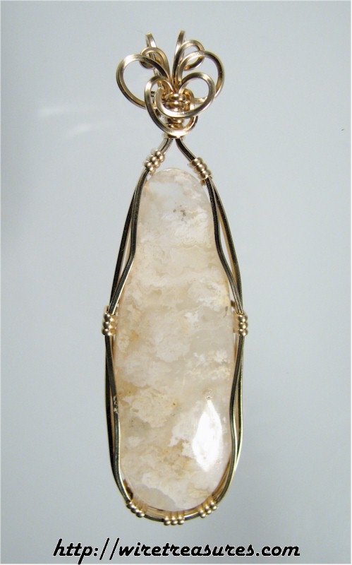 Plume Agate Pendant