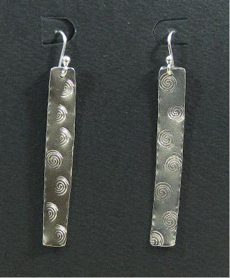Swirly Bar Earrings