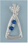 Lapis Lazuli and Swarovski Crystal Pendant