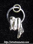 Pinestraw Cast Silver Pendant